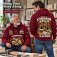 Stonemason Craft and Honor Quarter Zip Hoodie Wine Red listing hero