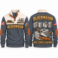 Blockmason Clean Courses Sports Sweatshirt Grey front and back