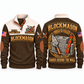 Blockmason Hands Behind the Wall Sports Sweatshirt Brown front and back