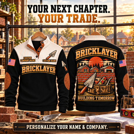 Bricklayer Building Tomorrow Sports Sweatshirt Black listing hero
