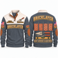 Bricklayer Clean Courses Sports Sweatshirt Grey front and back