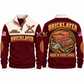 Bricklayer Course Perfection Sports Sweatshirt Jujube Red front and back