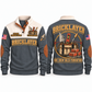 Bricklayer Masonry Crew Sports Sweatshirt Grey front and back