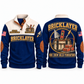 Bricklayer Masonry Crew Sports Sweatshirt Navy front and back