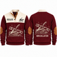 Bricklayer Measured Craft Sports Sweatshirt Jujube Red front and back