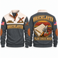 Bricklayer Plan Check Build Sports Sweatshirt Grey front and back