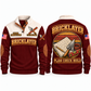 Bricklayer Plan Check Build Sports Sweatshirt Jujube Red front and back