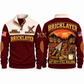 Bricklayer Shift Finished Sports Sweatshirt Jujube Red front and back