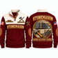 Stonemason Course Perfection Sports Sweatshirt Jujube Red front and back