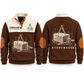 Stonemason Measured Craft Sports Sweatshirt Brown front and back