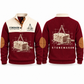 Stonemason Measured Craft Sports Sweatshirt Jujube Red front and back