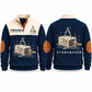 Stonemason Measured Craft Sports Sweatshirt Navy front and back
