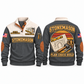Stonemason Plan Check Build Sports Sweatshirt Grey front and back