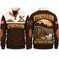 Stonemason Shift Finished Sports Sweatshirt Brown front and back