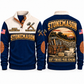 Stonemason Shift Finished Sports Sweatshirt Navy front and back