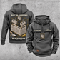 Blockmason Built on Experience Vintage Hoodie Dark Gray front and back