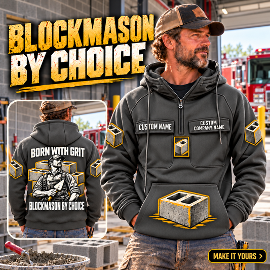 Blockmason By Choice Vintage Hoodie Dark Gray listing hero