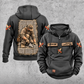 Blockmason Daily Commitment Portrait Vintage Hoodie Dark Gray front and back