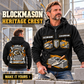 Blockmason Heritage Crest Vintage Hoodie Black listing hero