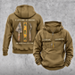 Blockmason Lifetime of Making Vintage Hoodie Khaki front and back