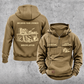Bricklayer Builders Yard Stories Vintage Hoodie Khaki front and back