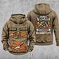 Bricklayer Heritage Crest Vintage Hoodie Kaki front and back