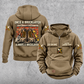 Bricklayer Once and Always Vintage Hoodie Kaki front and back