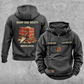 Bricklayer Sharp Edge Society Vintage Hoodie Dark Gray front and back
