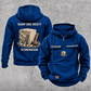 Stonemason Sharp Edge Society Vintage Hoodie Dark Blue front and back