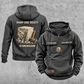 Stonemason Sharp Edge Society Vintage Hoodie Dark Gray front and back