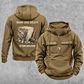 Stonemason Sharp Edge Society Vintage Hoodie Khaki front and back