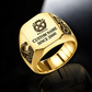 Mechanic Signature Crest ring in Gold, showing CUSTOM NAME and SINCE 2000