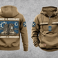 Mechanic Once and Always Vintage Hoodie in Kaki, complete front and back views with boot, gear and socket-rail artwork, sample chest text CUSTOM NAME and SINCE 2000.