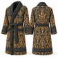 Personalized Mechanic Bathrobe - Art Deco Craft slate front and back view