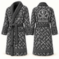 Personalized Mechanic Bathrobe slate front and back