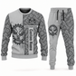 mechanic occupation-themed sweater and jogger combo lightgray color with name and company artwork