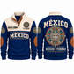Raíces Eternas personalized Mexican Pride sports sweatshirt in Navy, front and back design