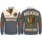 Somos Raíz personalized Mexican Pride sports sweatshirt in Grey, front and back design