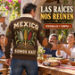 Somos Raíz | Mexican Pride Personalized Sports Sweatshirt lifestyle mockup in Brown