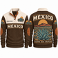 Tierra que Inspira personalized Mexican Pride sports sweatshirt in Brown, front and back design