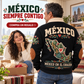 México en el Corazón | Mexican Pride Personalized Sports Sweatshirt lifestyle mockup in Black