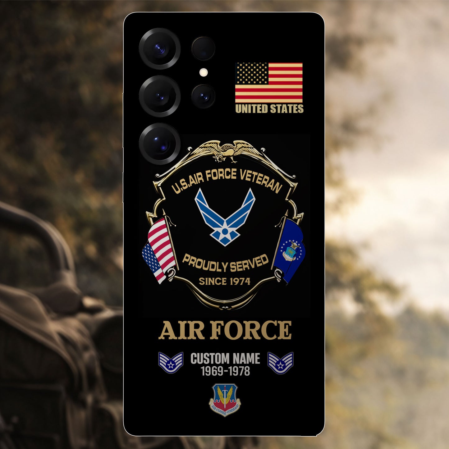 Air Force Command - Personalized US Veteran/ Soldier With Rank And Name Phone Case - 1776297602
