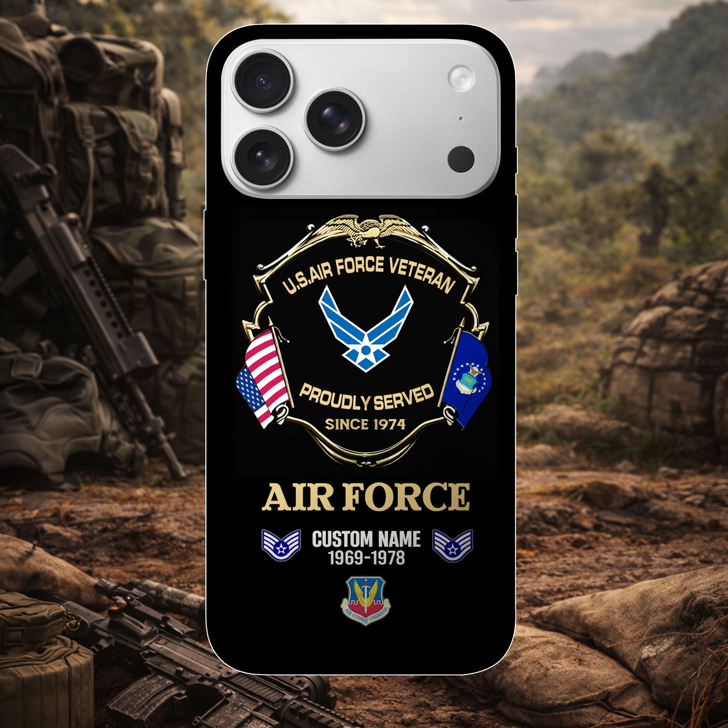 Air Force Command - Personalized US Veteran/ Soldier With Rank And Name Phone Case - 1776297602