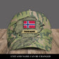 Personalized Name Norway Camo Baseball Cap Soldier/Veteran - 1684368001