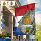 Personalized Netherlands Solider/ Veteran Camo With Name & Rank House Flag 3D Printed - 1759536002