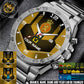 Personalized Netherlands Soldier/ Veteran With Name And Rank Gentleman Stainless Steel Watch - 17485632