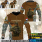 Personalized Netherlands Soldier/Veteran Camo with Name and Rank Hoodie All Over Printed - 17527968