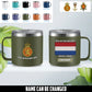 Personalized Netherlands Soldier/ Veteran With Name  Stainless Steel Coffee Mug Printed - 1761177602