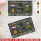 Personalized Netherlands Soldier/ Veteran With Rank, Name And Year Aluminum Wallet Card - 17637696