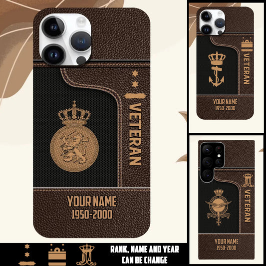 Personalized Netherlands Soldier/Veterans With Rank, Year And Name Phone Case Printed - 17394048